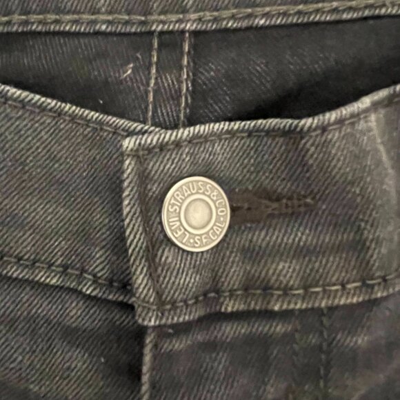 Levi 541 Original Quality Jeans 36x32 Men Black Denim Athletic Tapered Fit - Picture 4 of 11